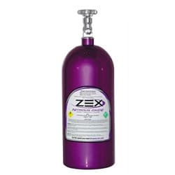 ZEX 10LB NITROUS BOTTLE PURPLE WITH HIGH FLOW VALVE ZEX / 82000