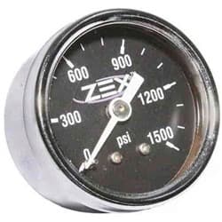 NITROUS PRESSURE GAUGE 1500PSI 1.5" OD, 1/8" NPT ZEX / 82101