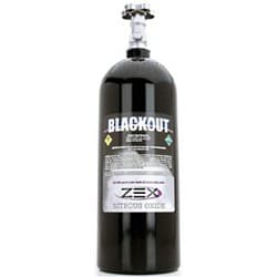 ZEX 5LB NITROUS BOTTLE, BLACK INCL VALVE & -4AN FITTING ZEX / 82355
