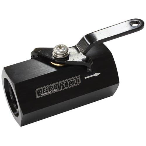 Shut Off Valve -10ORB Black Female -10ORB Ports