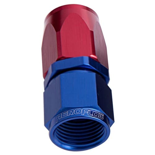 -4AN Taper Series Straight Hose End Blue