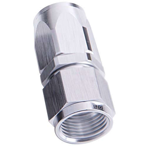-16AN Taper Series Straight Hose End Silver