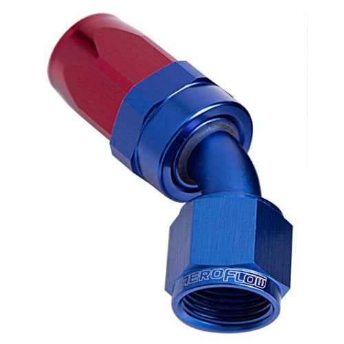 -6AN Taper Series 45 Degree Hose End Blue