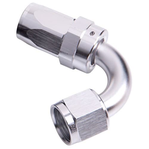 -20AN Taper Series 120 Degree Hose End Silver