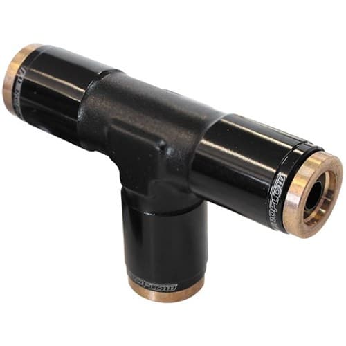 3/16" Tee 120 Series Nylon Black Fitting