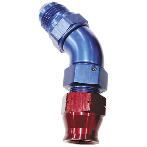 3/4" Tube 45 Deg Male -12AN Blue Swivel Nut with Olive