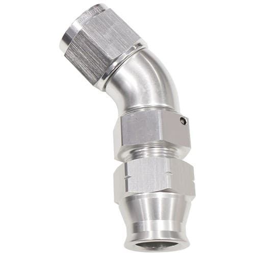 3/4" Tube 45 Deg Female -12AN Silver Swivel Nut with Olive