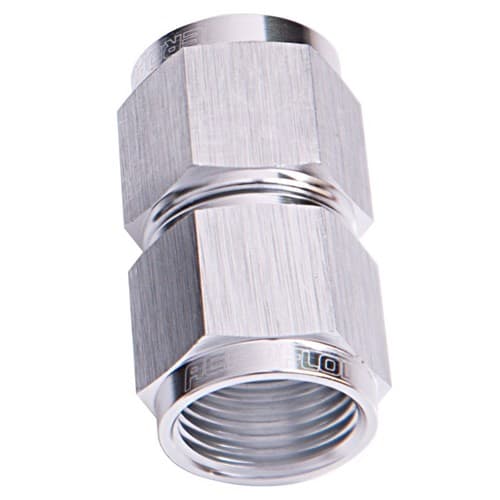 Straight Female Flare -16AN Silver Swivel Coupler