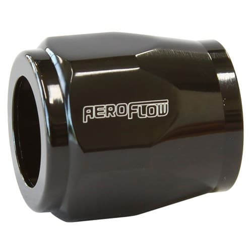 Hex Hose Finisher 15mm ID Black 5/8" ID Clamp