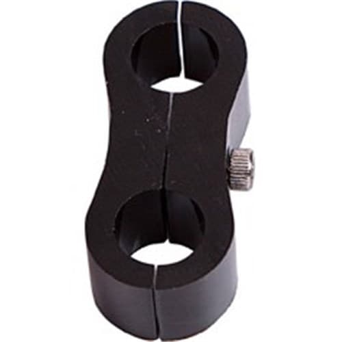 Billet Dual Hose Separator Black 13.5mm ID or 17/32" ID