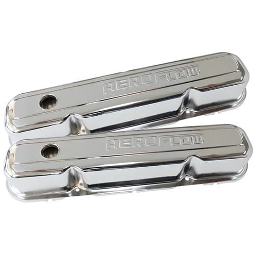 Steel Valve Covers Chrysler Sbchrome with Aeroflow Logo