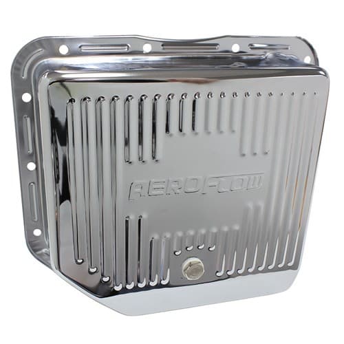 TH350 Deep Transmission Pan Chrome W/ Drain Plug