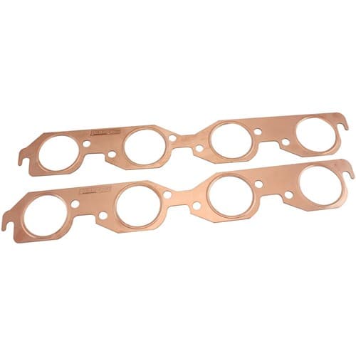 BBC Round Exhaust Gaskets Copper Embossed Big Block Chevpair Aeroflow - Af 1854-1304