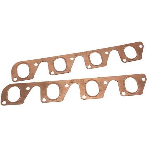 Ford Cleveland Exhaust Gasketscopper Embossed 351C Pair 2V Oval Aeroflow - Af 1854-1204