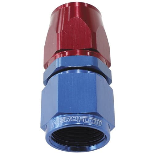 Alloy Straight Hose End -10AN Blue Swivel Nut Suit Teflon