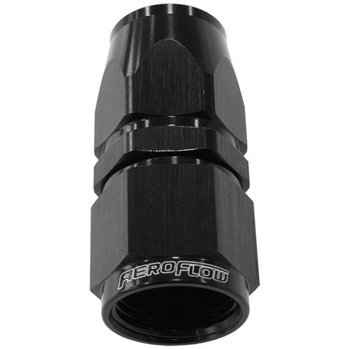 Alloy Straight Hose End -16AN Black Swivel Nut Suit Teflon