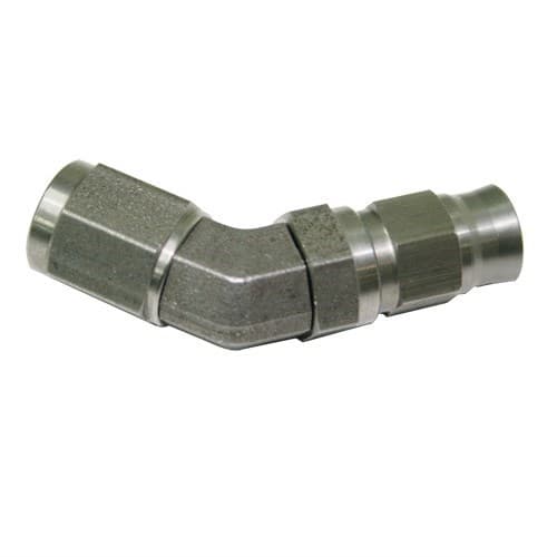 SS 45 Deg Hose End -4AN Steel Full Swivel Suit Teflon
