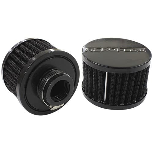 1" Univ Clamp on Filter 3" O.D,2-1/4" H, Black Top