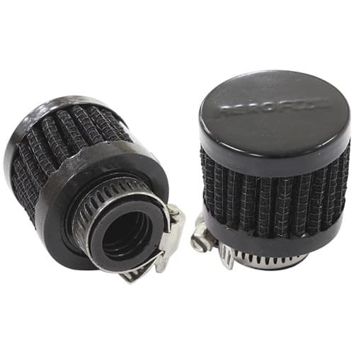 9/16" Univ Clamp on Filter 1-3/8" O.D,1-1/8" H,BLACK Top