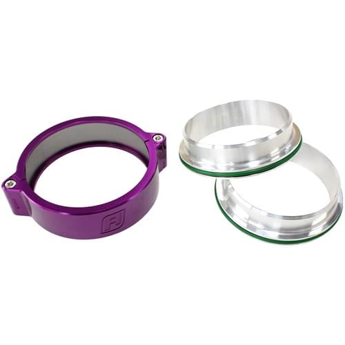4.0" Billet Intercooler Clampsstainless Steel Purple Clamp