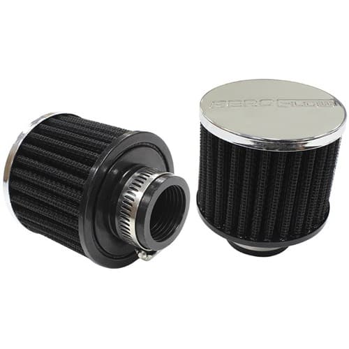 1-1/4" Univ Clamp on Filter 3" O.D,2-1/2" H,CHROME Top