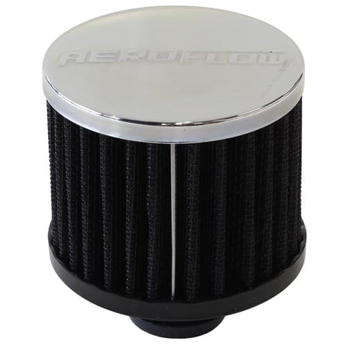 1-1/4" Push in Breather FILTER3" O.D,2-1/2" H,CHROME Top