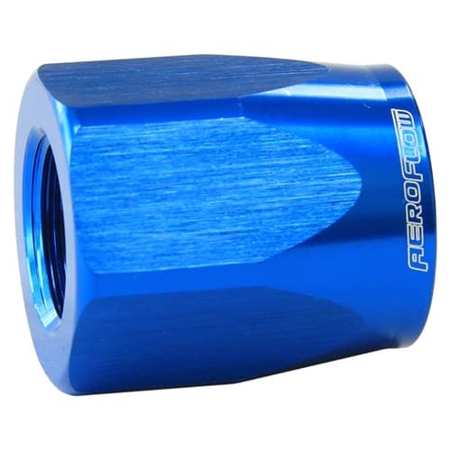 Hose End Socket Alloy -4AN Blue Suit Braided Hose