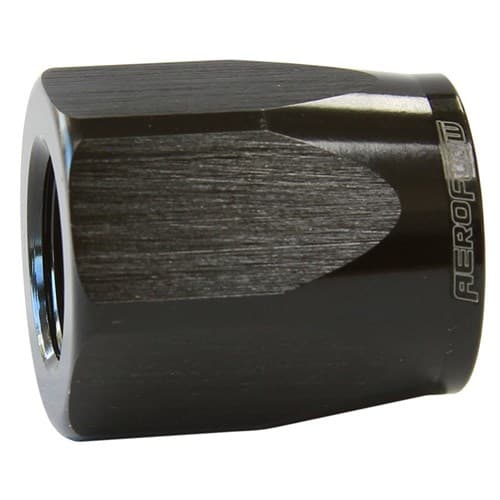 Hose End Socket Alloy -8AN Black Suit Braided Hose