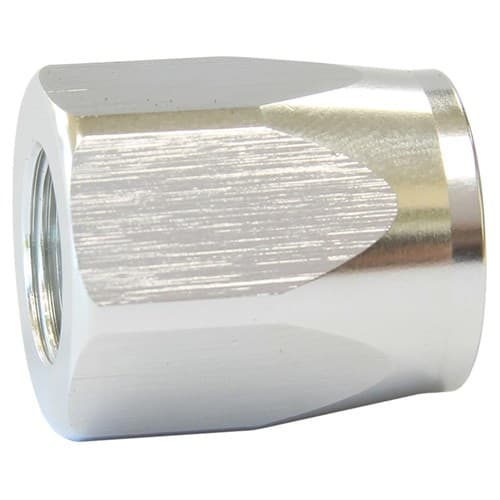 Hose End Socket Alloy -10AN Silver Suit Braided Hose
