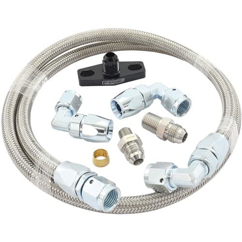 Universal Turbo Oil Feed Line -6AN Line Kit NPT/BSP 1 Metre