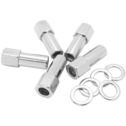 1.38 Shank Open Nuts 7/16 Chrome 7/16-20" Wheel (5)