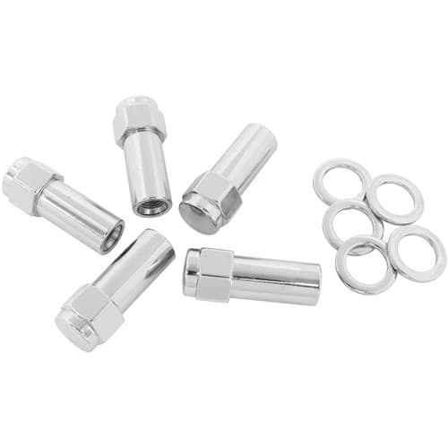 1.38 Shank Closed Nuts 7/16 Chrome 7/16-20" Wheel (5)