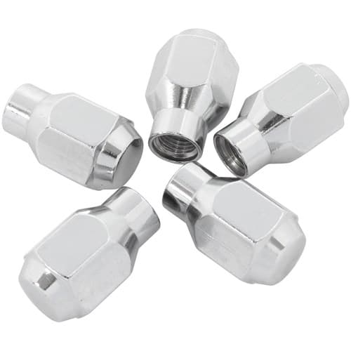 Conical Et Closed Nuts 1/2 Chrome 1/2-20" Wheel (5)