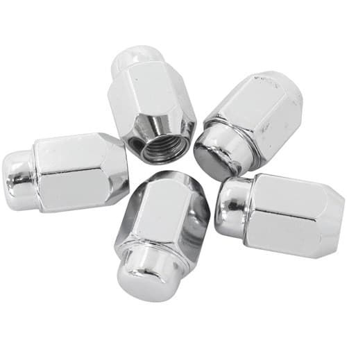 Acorn Mid Closed Nuts M12X1.50CHROME M12 x 1.50mm Wheel (5)