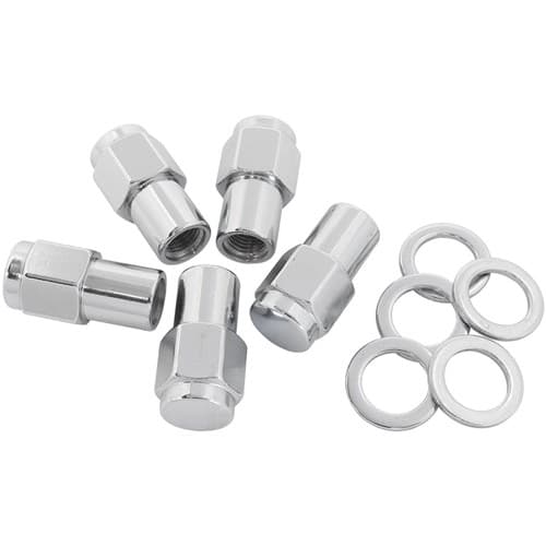 0.750 Shank Closed Nuts M14 x 1.50mm Chrome Wheel (5)
