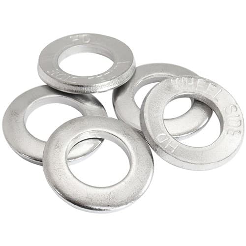 Large Wheel Nut Washer Weld Chrom 1.250 OD 0.695 ID 5 Pack