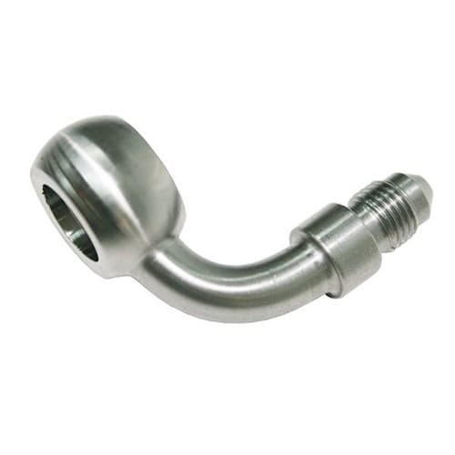 -4AN 90 Deg Banjo 10mm 3/8 Stainless Suit Teflon