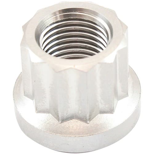M12x1.25mm Titanium Nut 12 Point Single M12 x 1.25