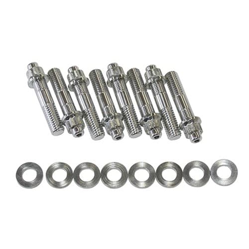 Blower Stud Kit Silver Studs Show Set 2.5" OAL