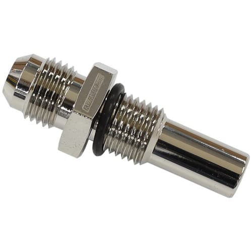 9/16"-18 NPSM Long to -6AN with Crush Washer Zinc Steel