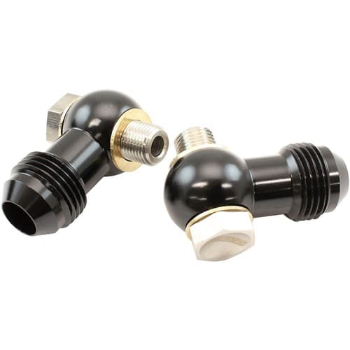 1/8" NPSM Banjo Kit -8AN S/S 1/8 C4 Trans Fitting Pair Alloy Aeroflow - Af 396-08