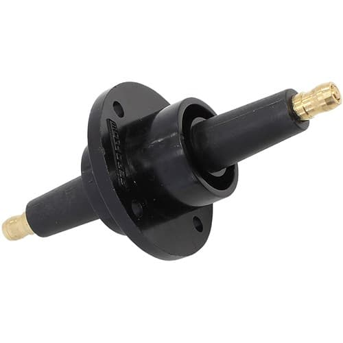 Firewall Feed Through - Black Chassis Mount - Feed Coil Wire