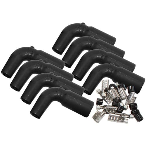 Coil Boots & Term LS (8 Pack) 90 Deg. 8 Boots & 8 Terminals