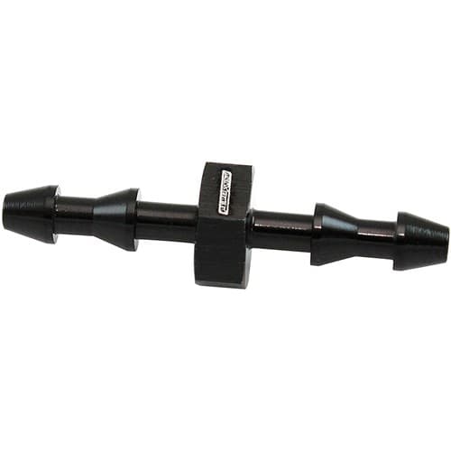 3mm Push Lock Barb Joiner Black 1/8" Male to Male Barb