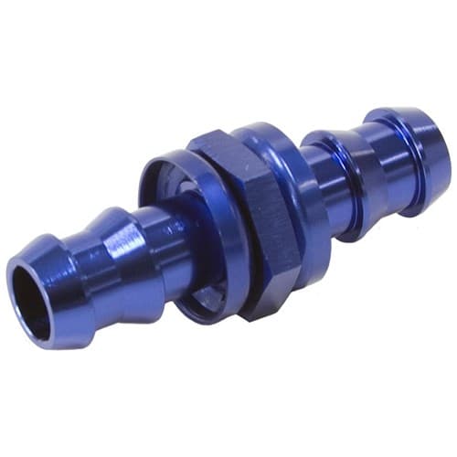 5/16" 8mm to 3/8" -6 Pushlock Hose Joiner Blue Male to Male