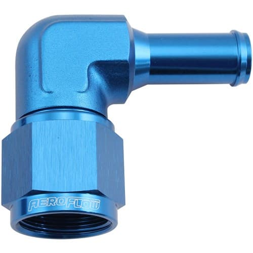Female -10AN 90deg to 1/2 Barbblue Swivel Nut
