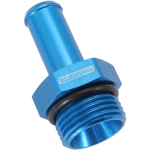 -10ORB to 1/2" Push on Barb Blue Straight Barb