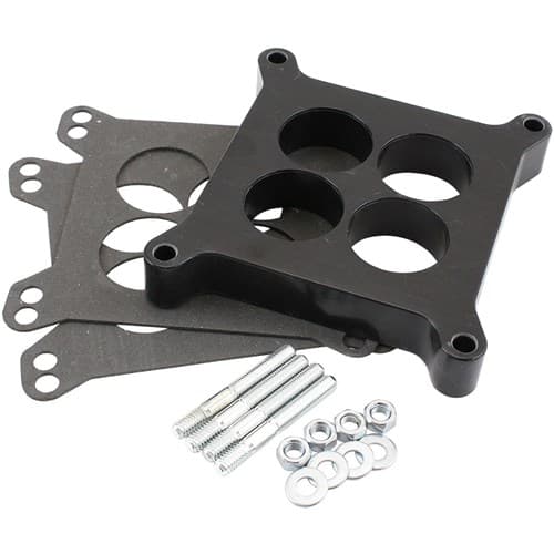 Carburettor Phenolic 1" 4 Holespacer Black 4150 Carby