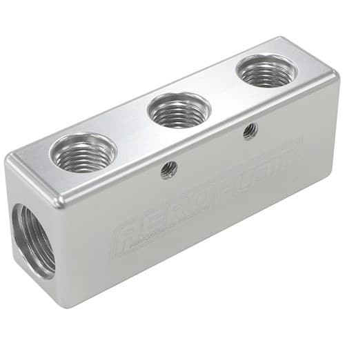 3X -6ORB 2X -8ORB Distributionblock Silver Compact Style