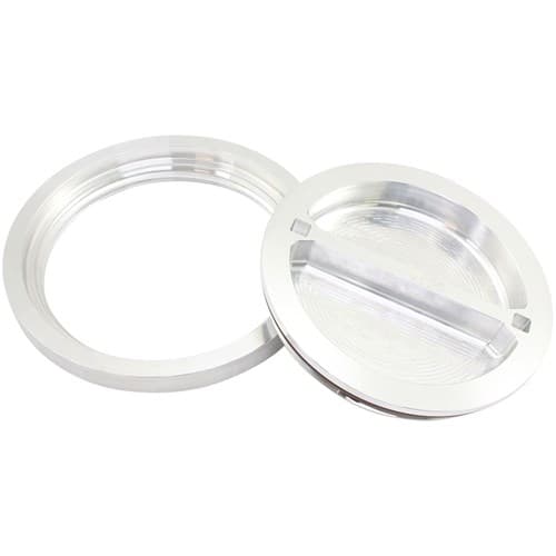 6" Weld Bung and Raw Cap Alloy Ice Box Female Weld-On Water Aeroflow - Af 464-96